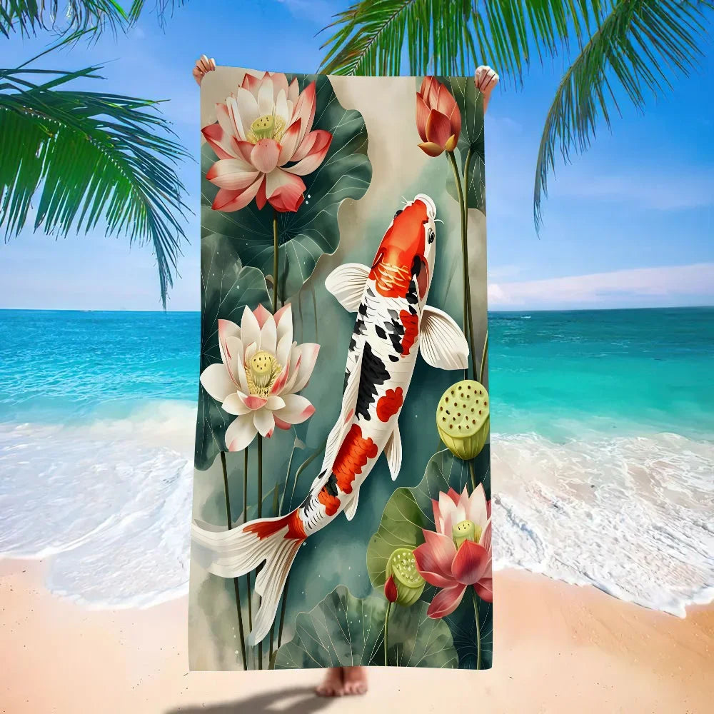 Serviette de plage carpes 13