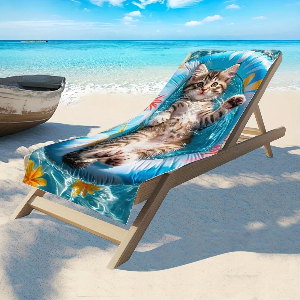 Serviette de plage chaton 4