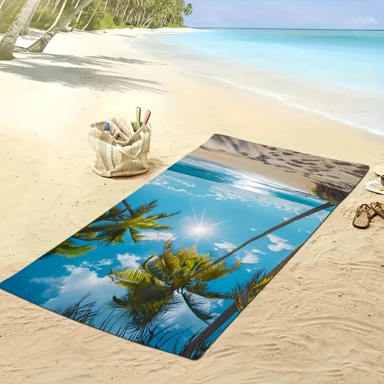 Serviette de plage cocotiers 3