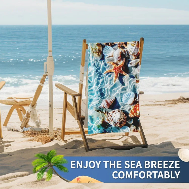 Serviette de plage coquillages merveilleux 2