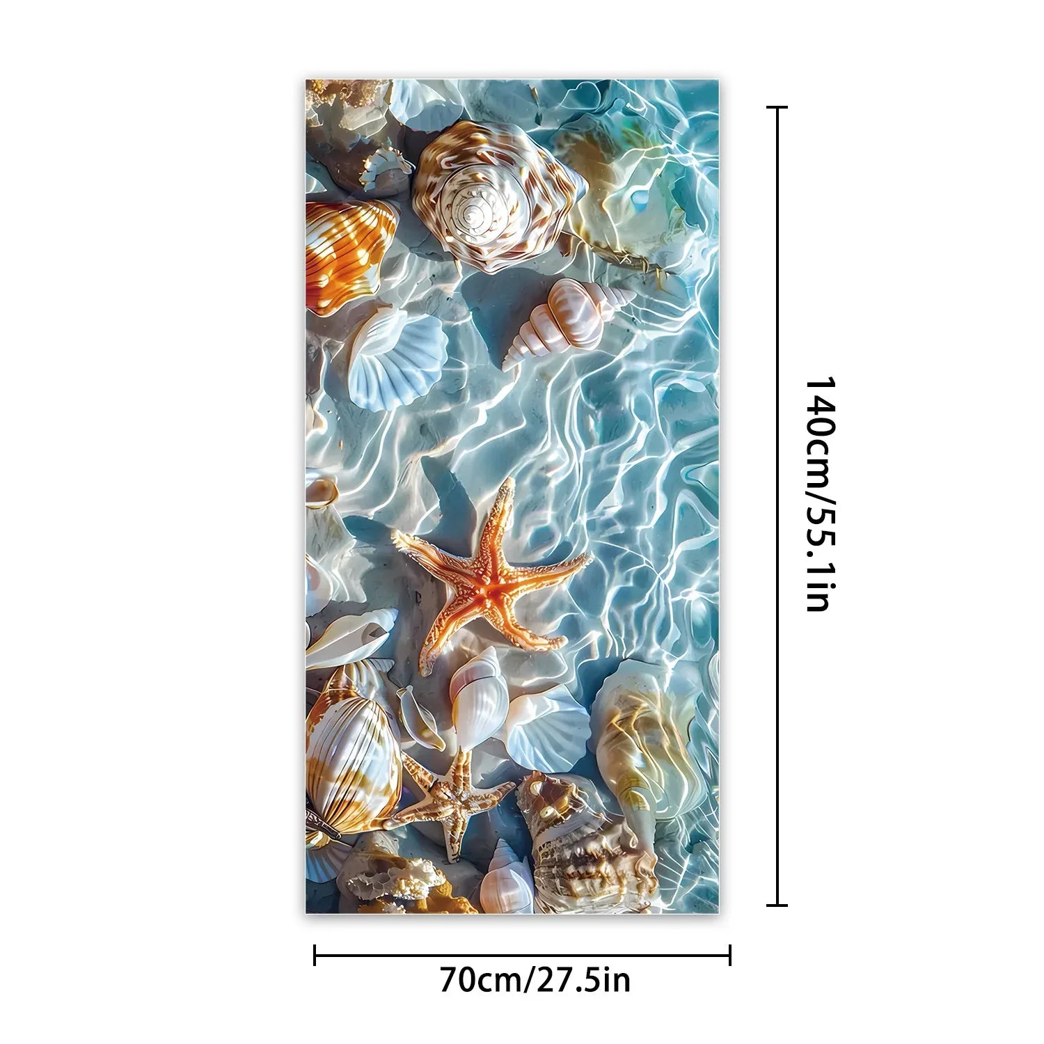 Serviette de plage coquillages merveilleux 5