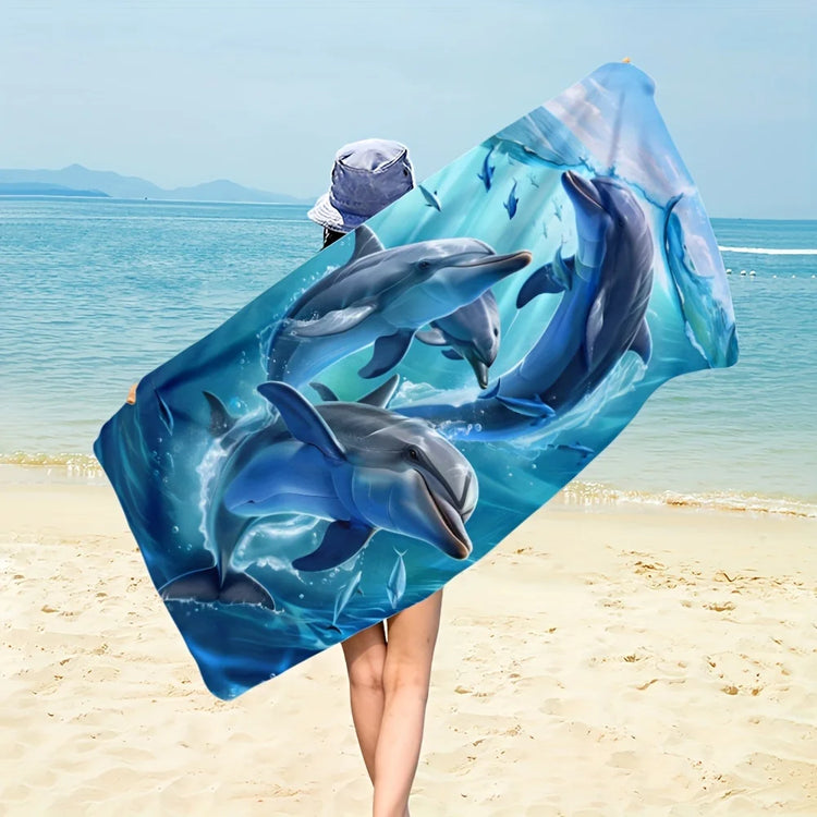 Serviette de plage dauphins 3