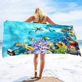 Serviette de plage fond marin 7