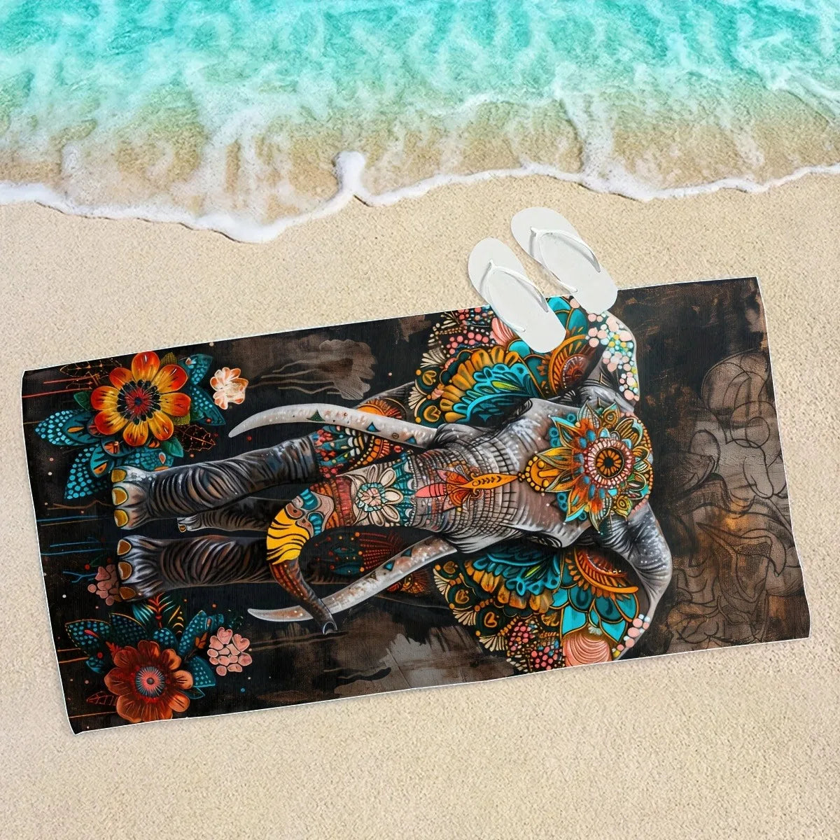 Serviette de plage éléphant 2
