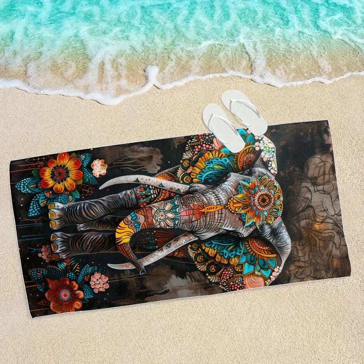 Serviette de plage éléphant 2