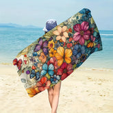 Serviette de plage papillons 3