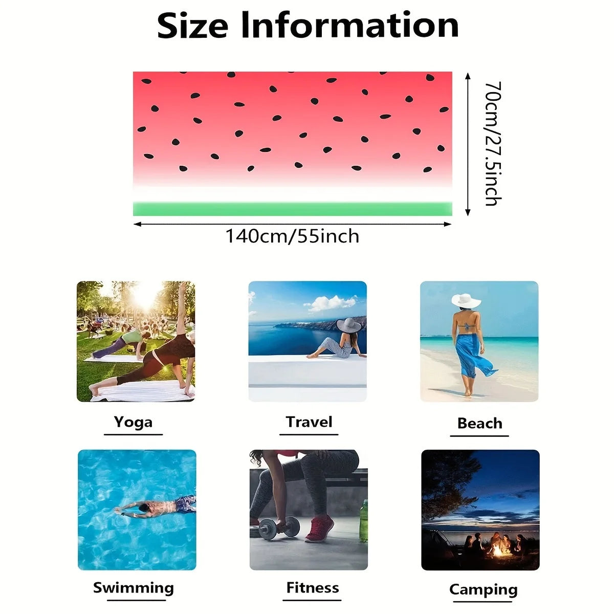 Serviette de plage pastèque 4