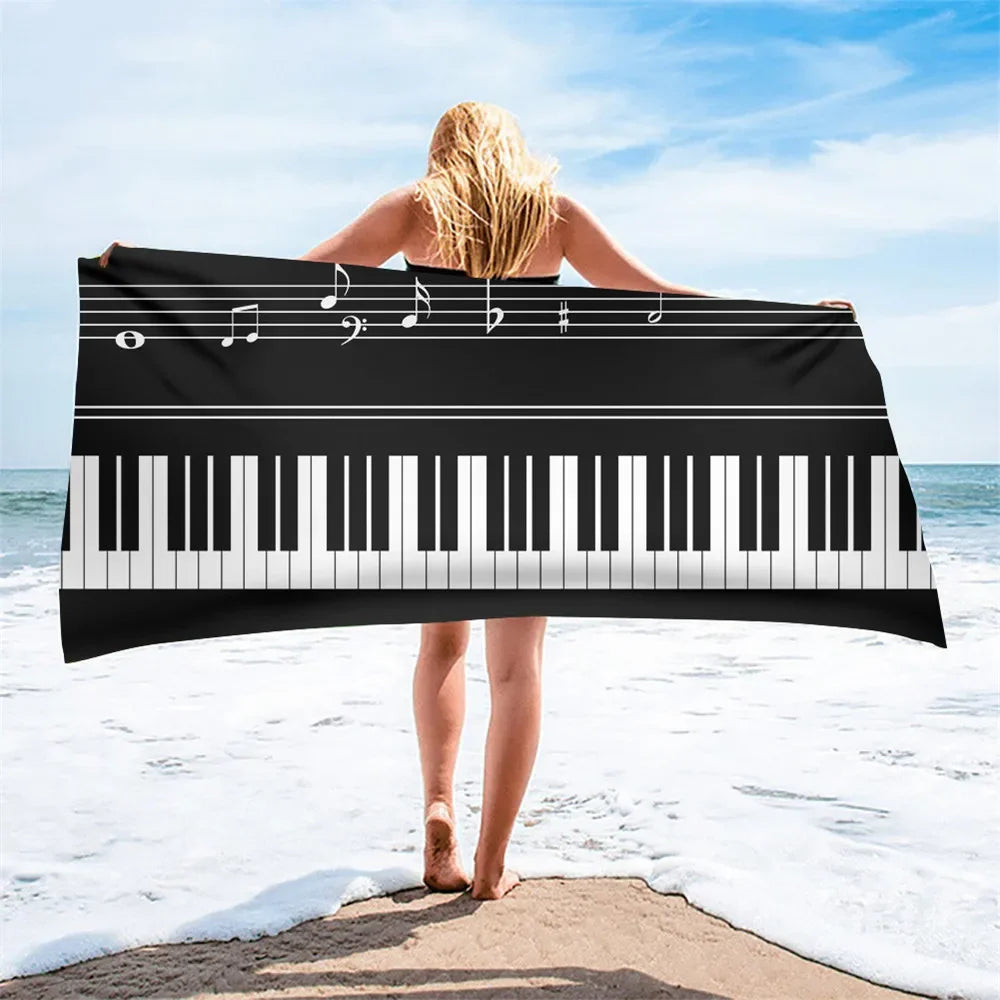 Serviette de plage piano 13