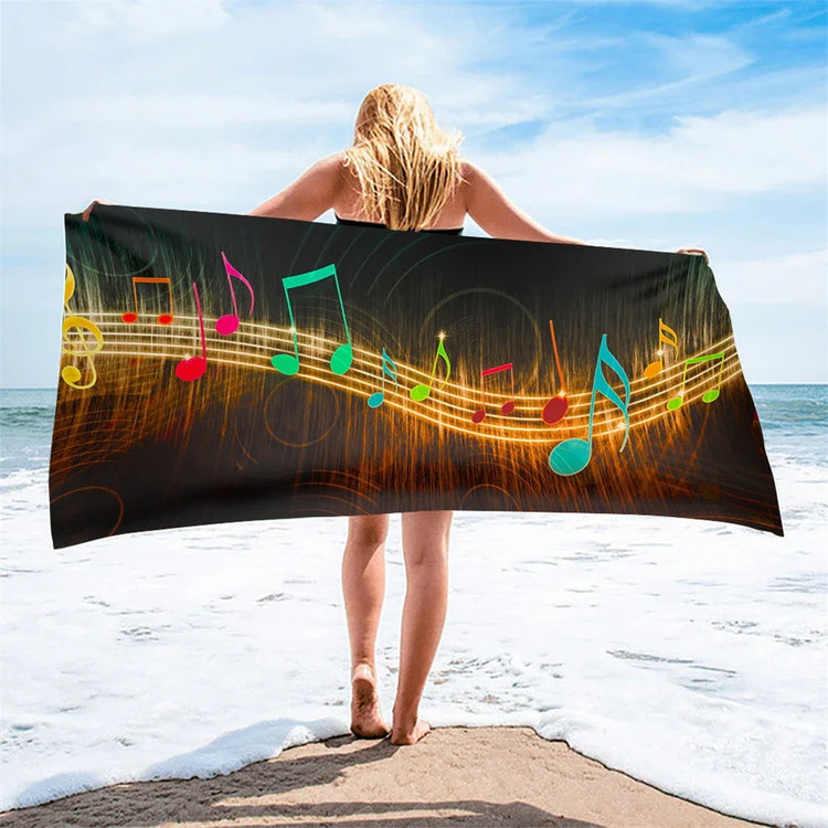 Serviette de plage piano 3