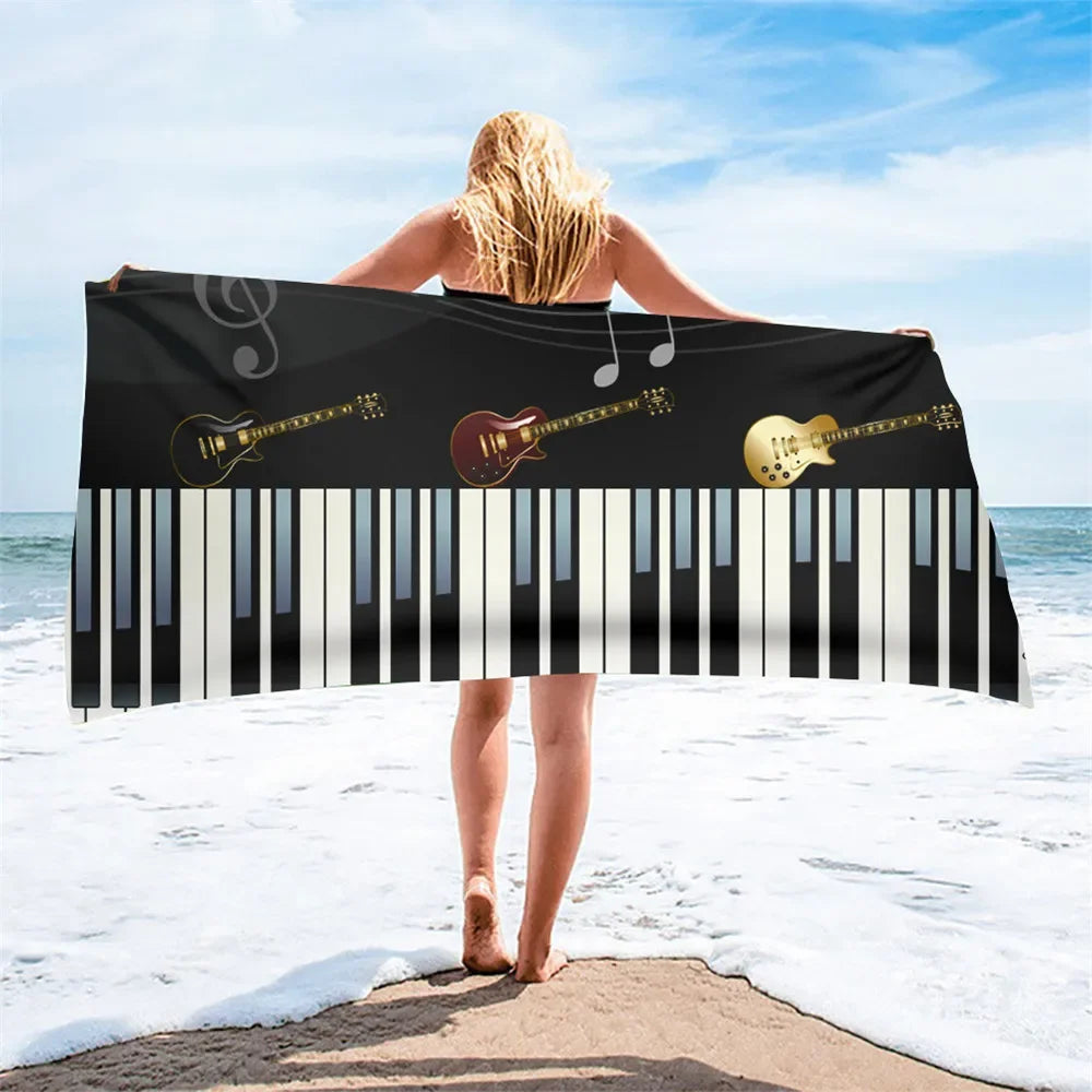 Serviette de plage piano 5