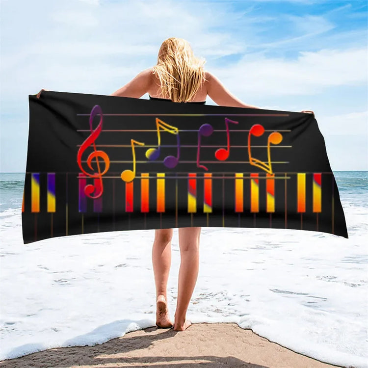 Serviette de plage piano 6