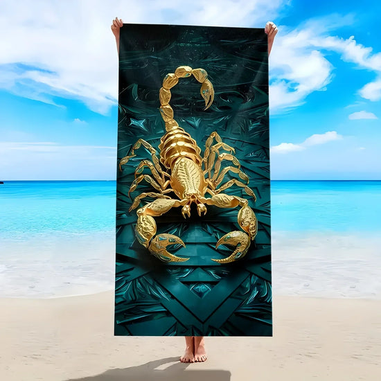 Serviette de plage scorpion