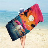 Serviette de plage soleil couchant 2