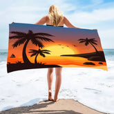 Serviette de plage soleil couchant 6