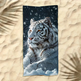 Serviette de plage tigre blanc 2