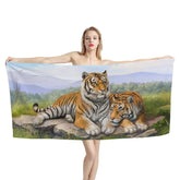 Serviette de plage tigre jungle 11