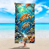 Serviette de plage tortue