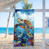 Serviette de plage tortue colorée 7