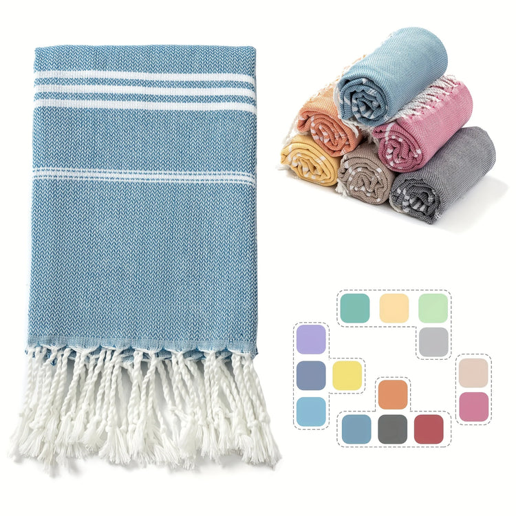 Serviette de plage turque à frange 2