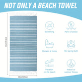 Serviette de plage turque à frange 4