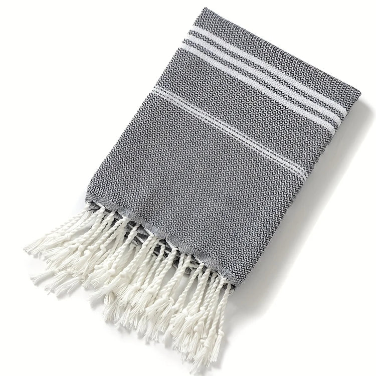 Serviette de plage turque à frange 7