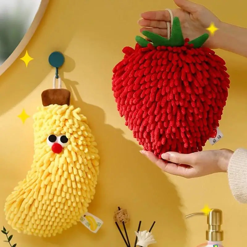 Serviette à main suspendue fruits