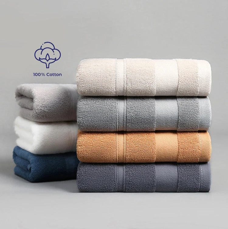 Serviettes de bain 100% coton
