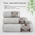 Serviettes de bain bambou 3 pièces 13