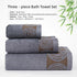 Serviettes de bain bambou 3 pièces 25