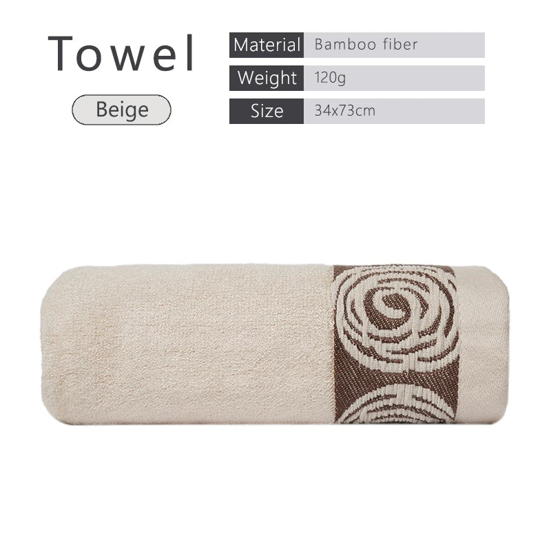 Serviettes de bain bambou 3 pièces 28