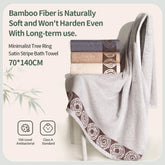 Serviettes de bain bambou 3 pièces 3