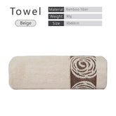 Serviettes de bain bambou 3 pièces 8