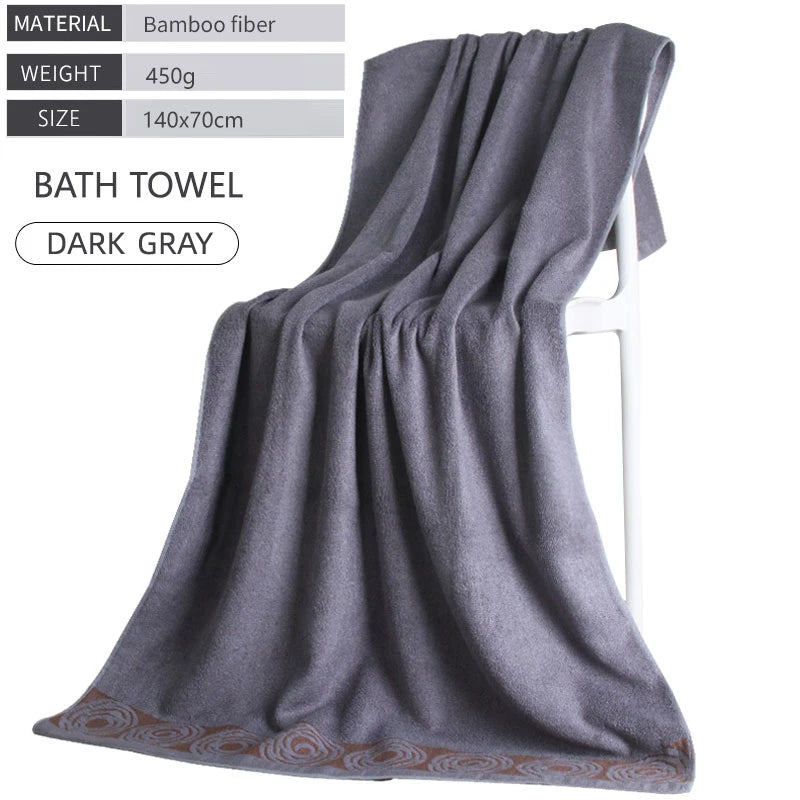 Serviettes de bain bambou 3 pièces 9