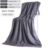 Serviettes de bain bambou 3 pièces 9