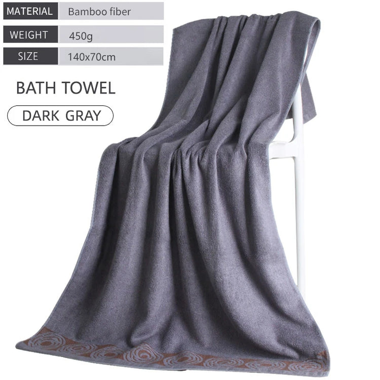 Serviettes de bain bambou 3 pièces 9