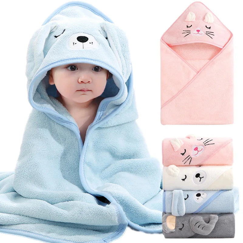 serviette de bain bébé à capuche