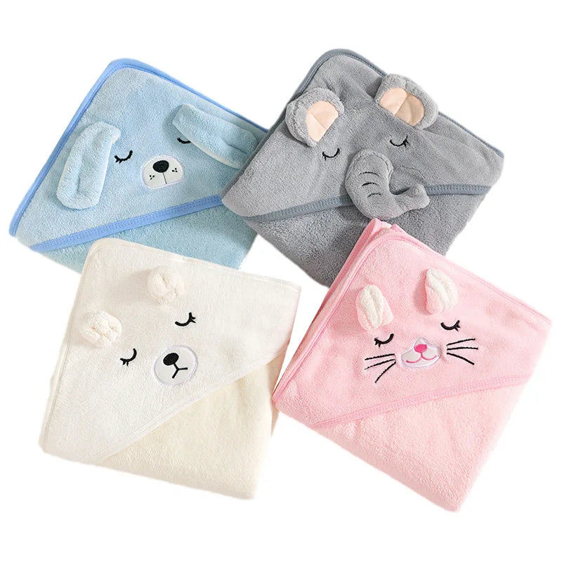 serviette de bain bébé à capuche 2