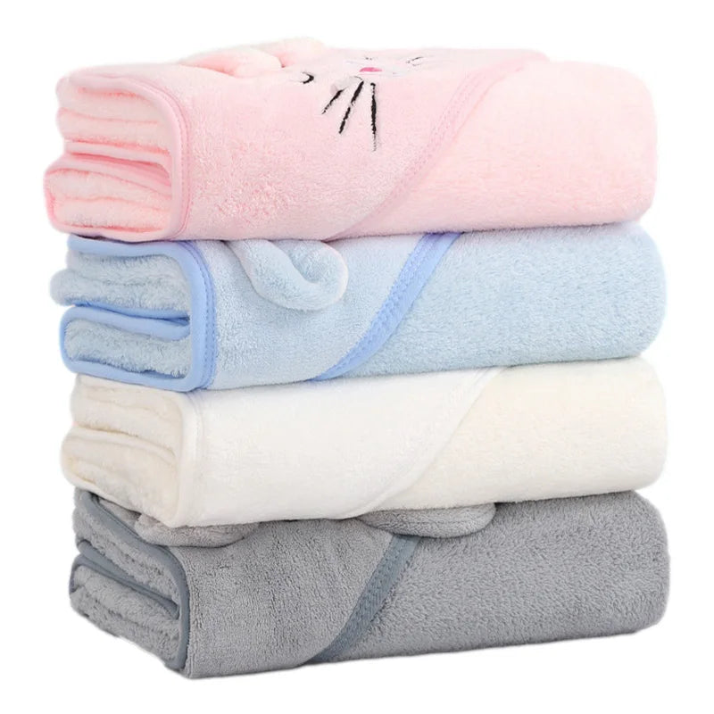 serviette de bain bébé à capuche 3