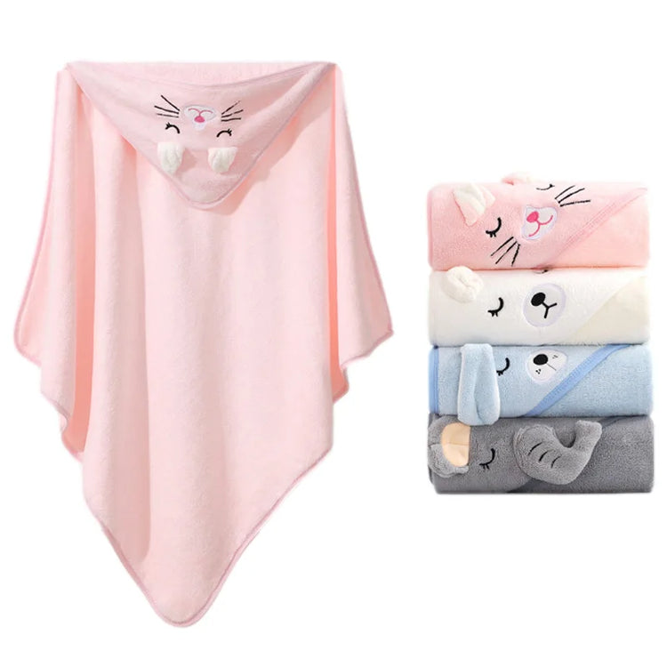 serviette de bain bébé à capuche 4
