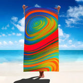 serviette de bain multicolore