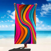 serviette de bain multicolore 7
