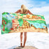 serviette de plage dessin animé zoo