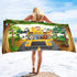 serviette de plage dessin animé zoo 17