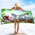 serviette de plage dessin animé zoo 3