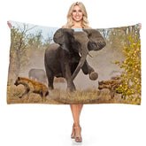 serviette de plage éléphant safari 11