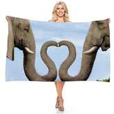 serviette de plage éléphant safari 4