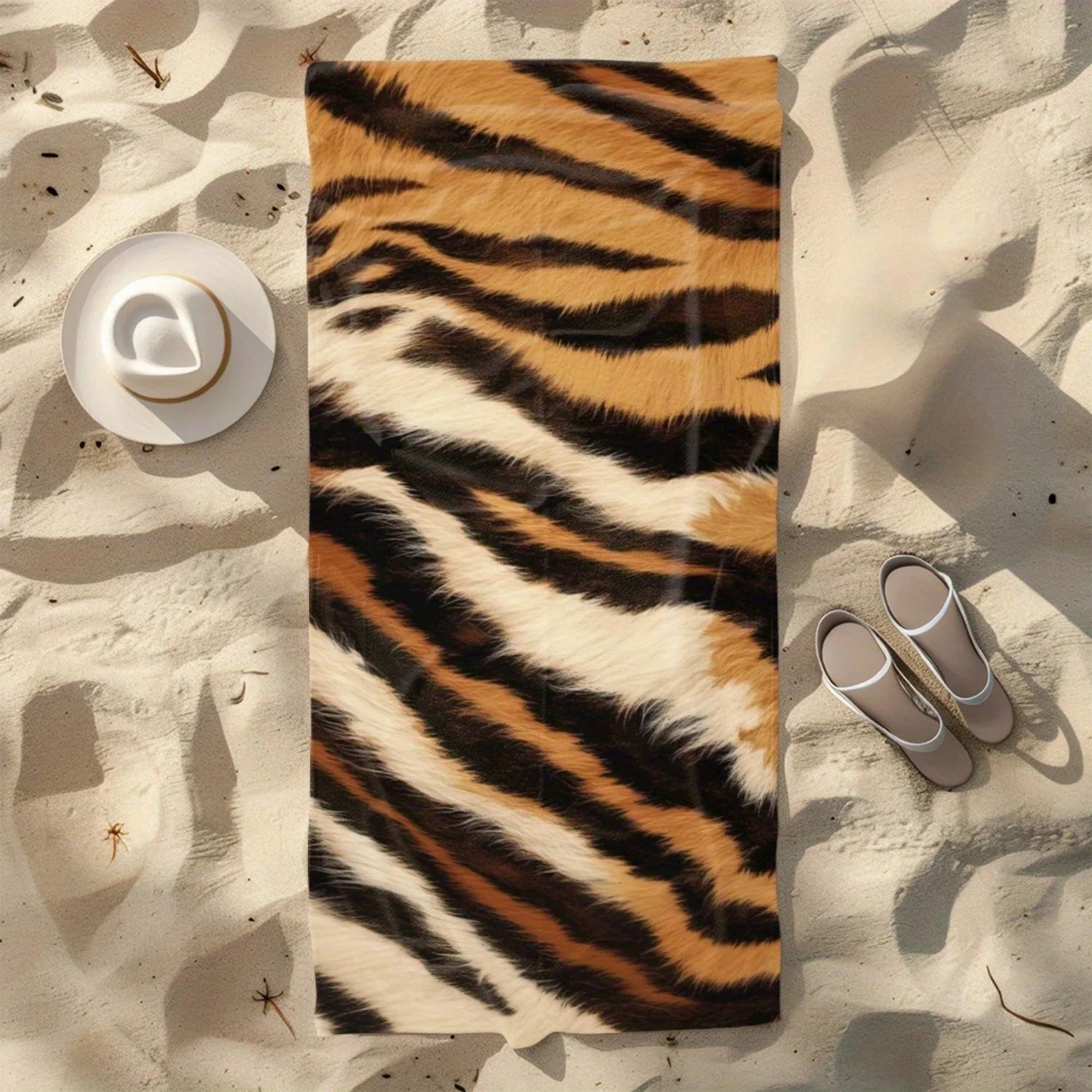 serviette de plage pelage du tigre 4