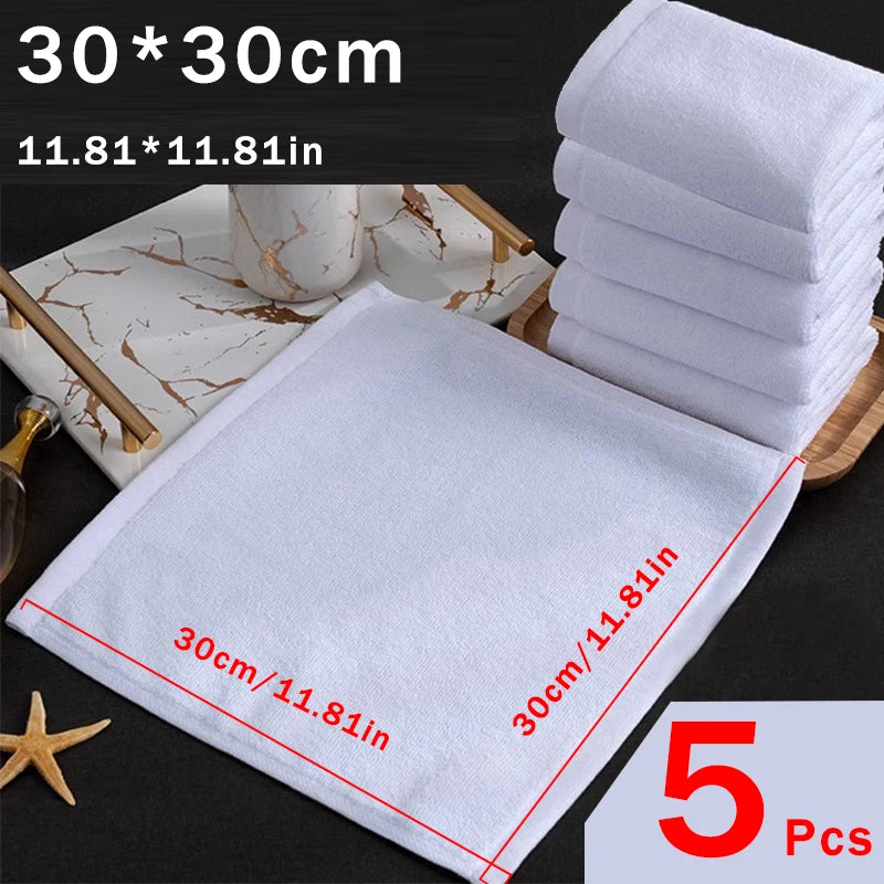 serviettes carrées blanches 8