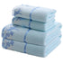 serviettes de bain brodées dentelle 3