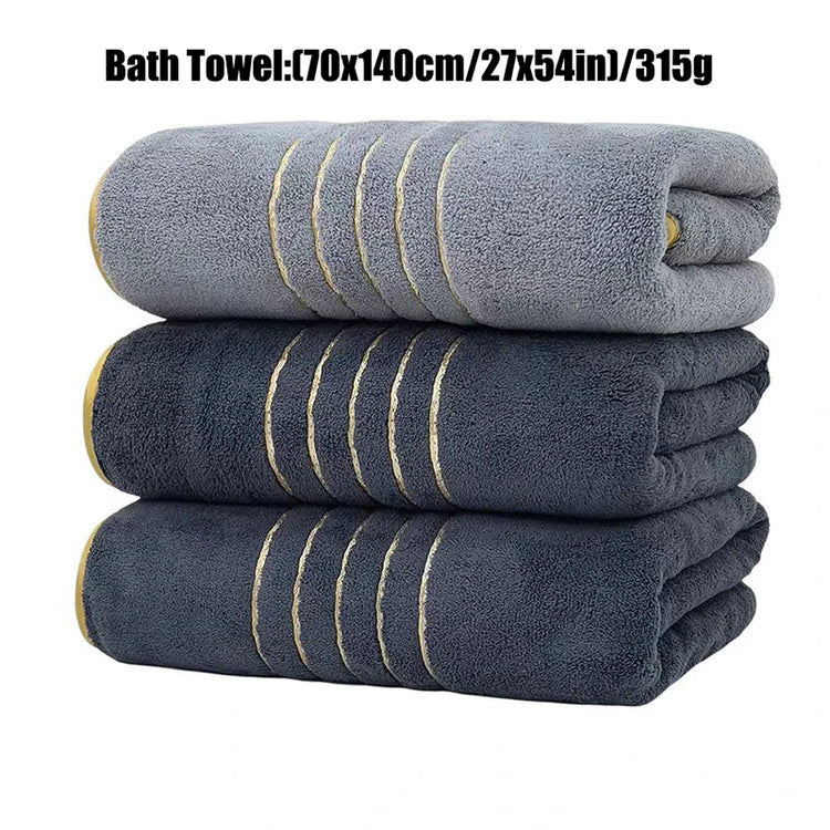 serviettes de bain microfibre 12
